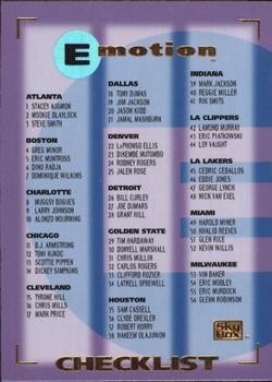 1994-95 SkyBox E-Motion #121 Checklist