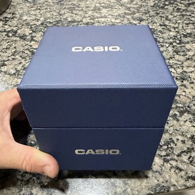 Casio Edifice Blue Dial Stainless Steel Quartz 100m 39.5mm Watch Box Papers