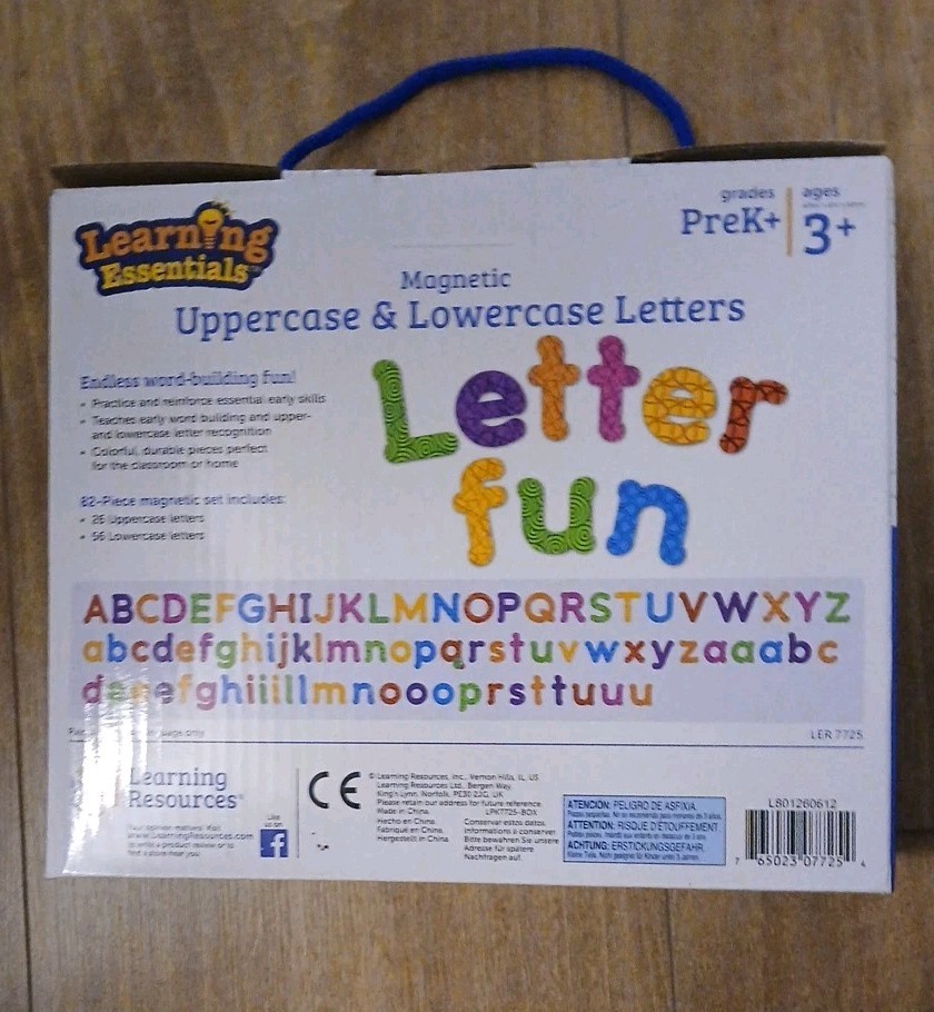 Learning Resources Magnetic Uppercase and Lowercase Letters