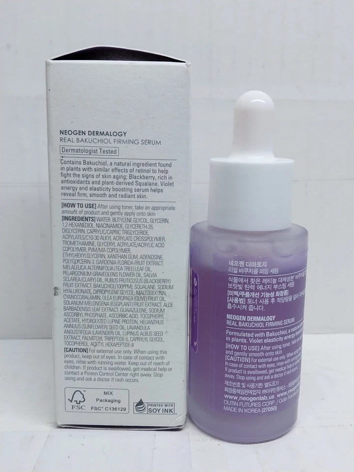 NEOGEN Real Bakuchiol Firming Serum 1.01 oz 30 ml NIB Expires 12/2026 - Image 2 of 3