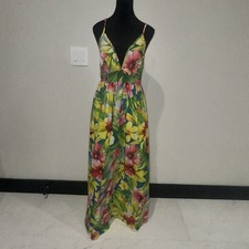 Shein Women's Curve Long Tropical Maxi Dress, Size 0XL