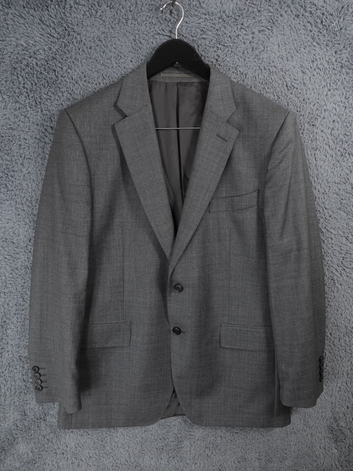 Gieves & Hawkes Jacket Mens 42R Grey 100% Wool Suit Blazer Smart Formal Office