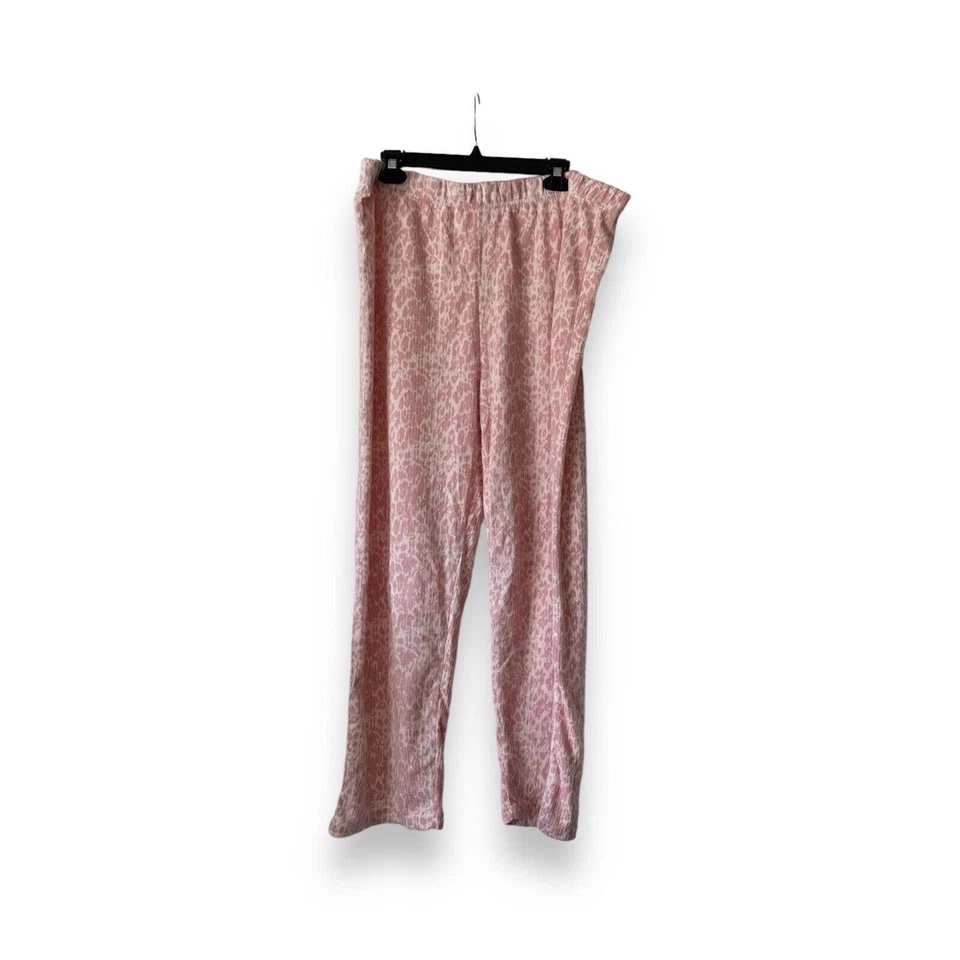 Nuevo Conjunto de Pijama Isaac Mizrahi Rosa Leopardo Animal 2 Piezas Para Mujer Plus 2XL NUEVO CON ETIQUETAS Foto 3 de 4