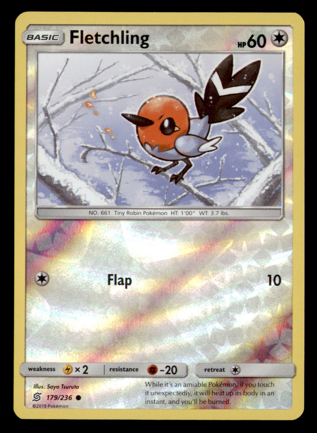 Fletchling 179/236 Common Unified Minds Pokemon Reverse Holo Near Mint