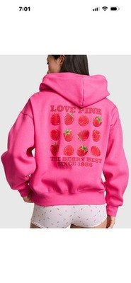 Victoria s Secret PINK The Berry Best 1986 Full Zip Hoodie Sz M Limited Edition