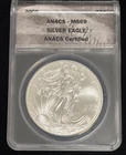2009 $1 AMERICAN SILVER EAGLE ANACS MS69