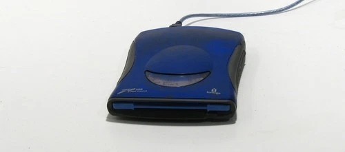 Iomega Zip 250 MB USB External Drive PC/Mac Blue Very Good