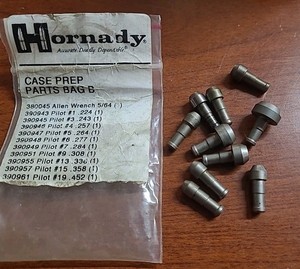 Hornady Cam Lock Case Trimmer Pilots. Multiple Available **YOU PICK**