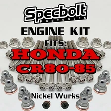 CR 80 85 Engine Bolt Kit for Honda Specbolt Nickel Wurks CR80 CR85 CR80B CR85B