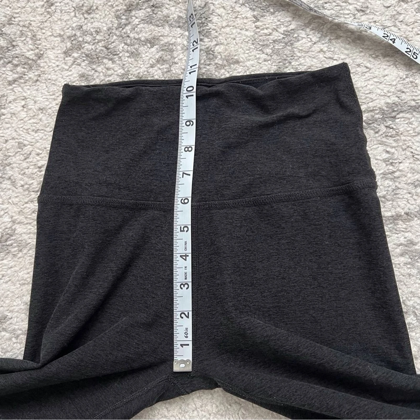 beyond-yoga heathered athletic workout active neutral stretch leggings