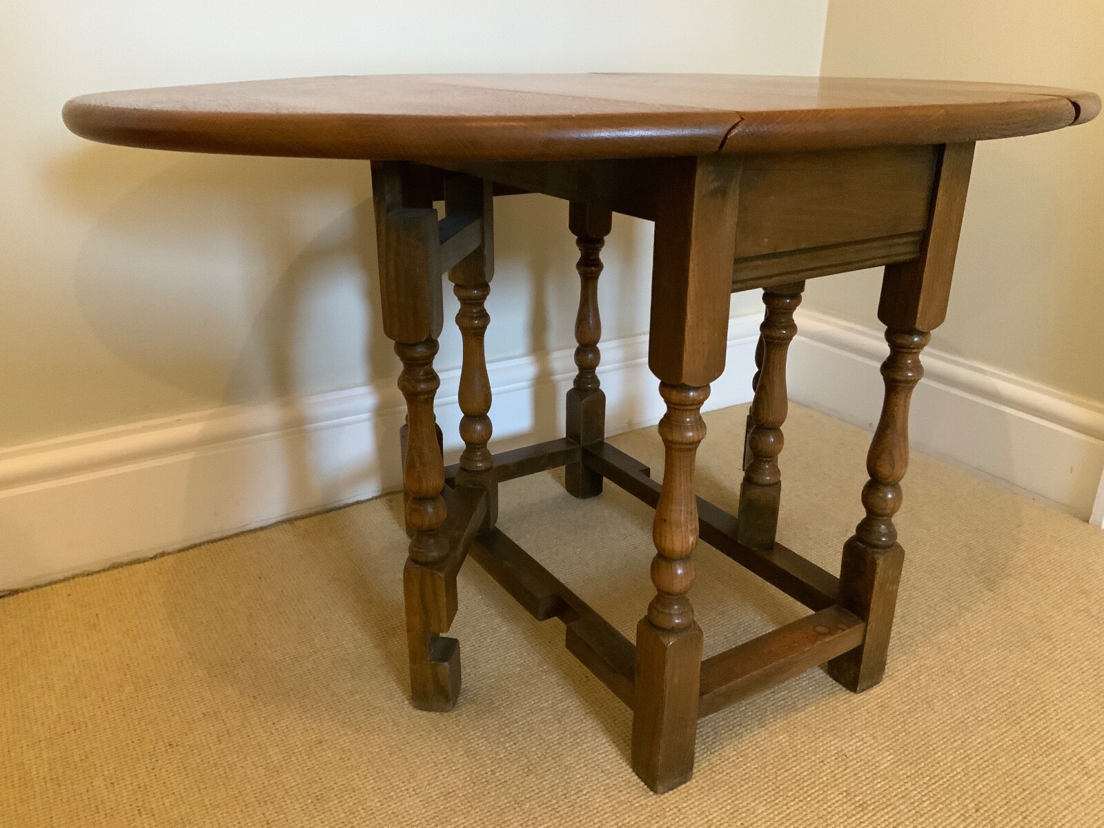 Two "Old Charm" Drop Leaf Side Tables eBay