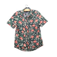 Tommy Hilfiger Men's Custom Fit Button-Down Shirt Large Multi Floral