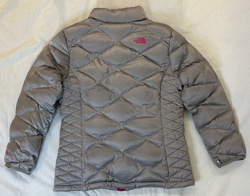 The North Face Puffer Jacket Girls XL/TG (18) Silver Goose Down - Picture 10 of 14