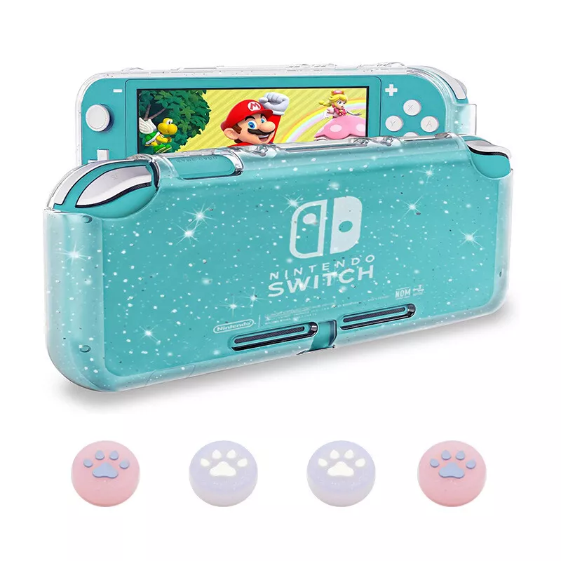 Protective Clear TPU Case Cap For Nintendo Switch Lite Shell Bling Glitter  Cover