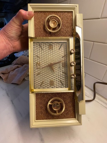 RELOJ AM MUY RARO Arvin 857T Radio Tubo Mediados de Siglo Arenisca DORADO MUY RARO - Imagen 11 de 22