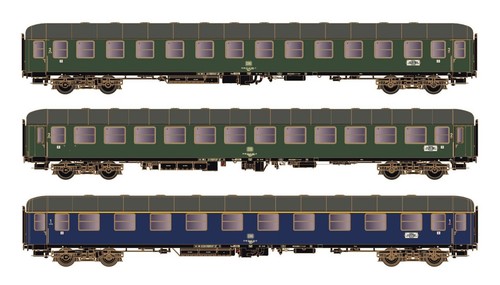 Hobbytrain L.S Models HO 43040 3-tlg. Personenwagen-Set D1213 DB, Ep IV, DC,NEU | Zustand: Neu