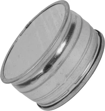 Vent Systems 4" Galvanized Steel Duct End Cap - Dryer Vent Cap - round Metal Plu