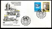  envl 02 NATIONS-UNIES 1996:Enveloppe FDC avec timbres V35/36 1er jour,