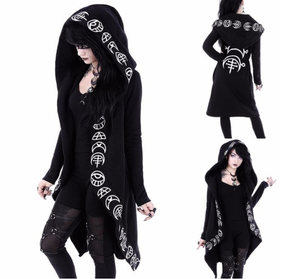 hooded witch coat