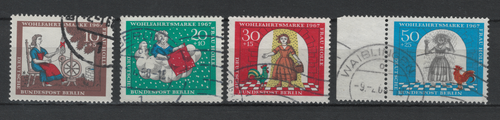 Briefmarken Deutschland Berlin (West) MiNr. 310 - 313 Frau Holle gestempelt