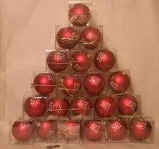 21 UNION 76 oil & gas company christmas tree ornament red hard plastic toy sign