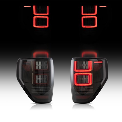2009 Thru 2014 Ford F-150 F150 SVT Raptor Black Tail Lights Lamps Set For Sale O - Foto 4