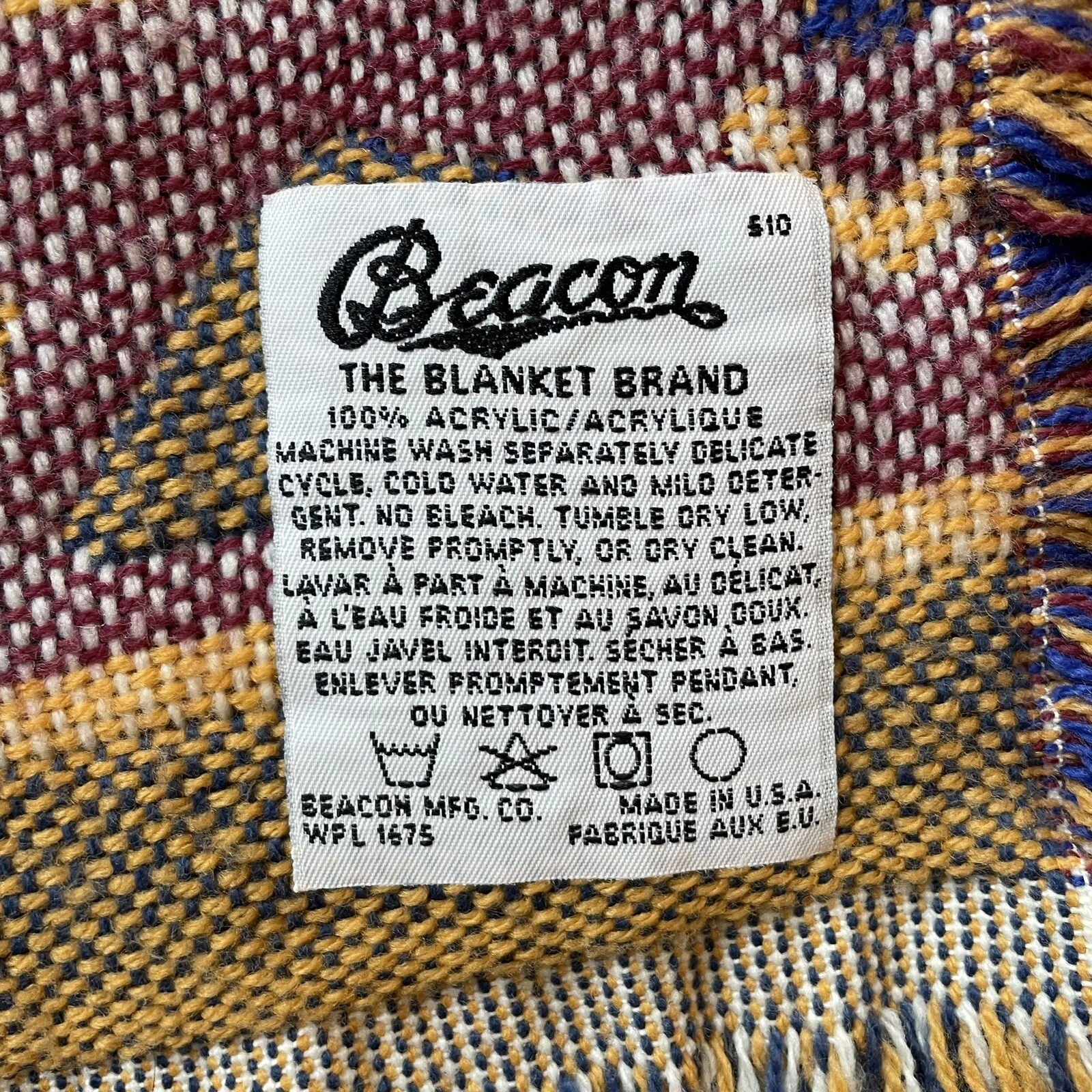 Vintage Disney Pocahontas Woven Throw Blanket