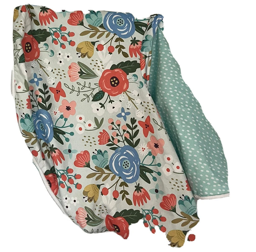 Boppy nursing pillow replacement cover floral flowers infant baby