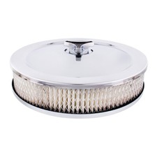 United Pacific S1107 10 Chrome Air Cleaner Assembly - 1 Unit