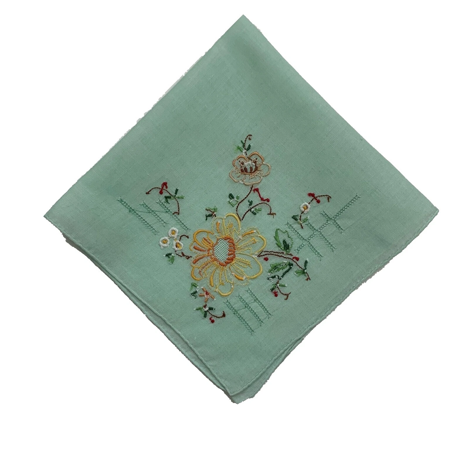 Embroidered Floral Everyday Vintage Plain & Solid Handkerchiefs
