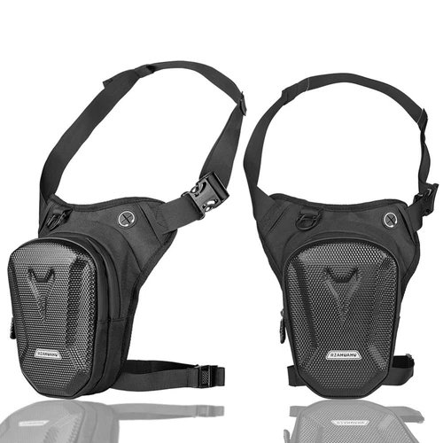 Motorcycle Drop Waist Leg Bag EVA Waterproof Leg Side Bag Belt Hip Bum Luggage