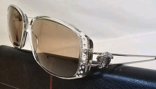 Versace Sonnenbrille Mod. 3016 Kristall Vintage Sunglasses Gestell Rahmen Silber - Bild 5 von 14