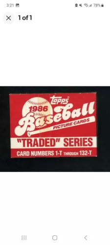 1986 TOPPS TRADED Baseball  BONDS RC 