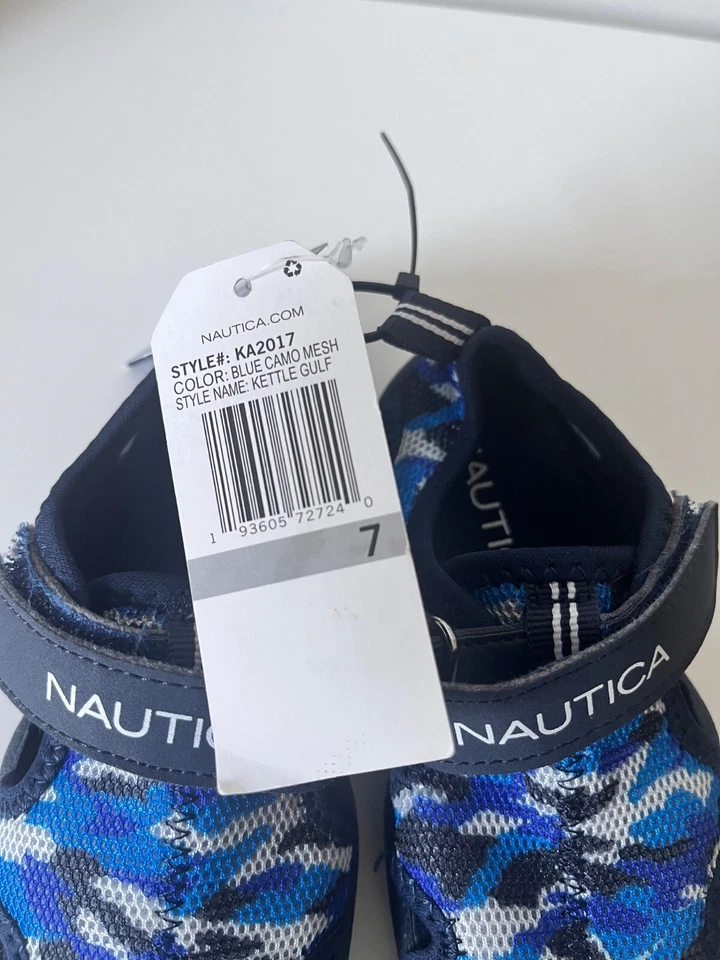 Zapato de agua protector Nautica Kids Kettle Gulf, sandalia deportiva punta cerrada talla 7 nuevo con etiquetas Foto 3 de 4