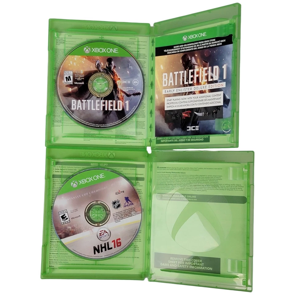 Xbox One Battlefield 1 Early Enlister Deluxe Edition 2016 & NHL 16 Games - Image 2 of 4