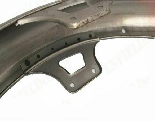 Pour Royal Enfield Bullet Avant Garde-Boue FENDER Brut Acier Fait Disque Frein - Photo 6/12