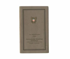 WWI Era Armstrong Clothing Co Military Appreciation War History Booklet w/ Maps