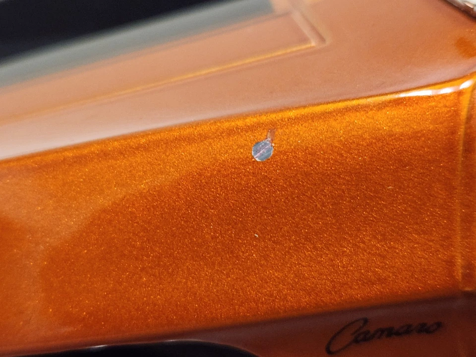 Muscle Machines 1969 Chevrolet Camaro Z28 1:18 Scale Diecast Car Orange Parts - Image 4 of 4