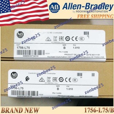 New Sealed 1756-L75/B serB ControlLogix Logix5575 Processor 32MB Controllers 1PC