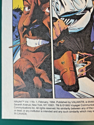 VINTAGE COMIC: 1994 - VALIANT - #1 - NINJAK - Silver Chromium