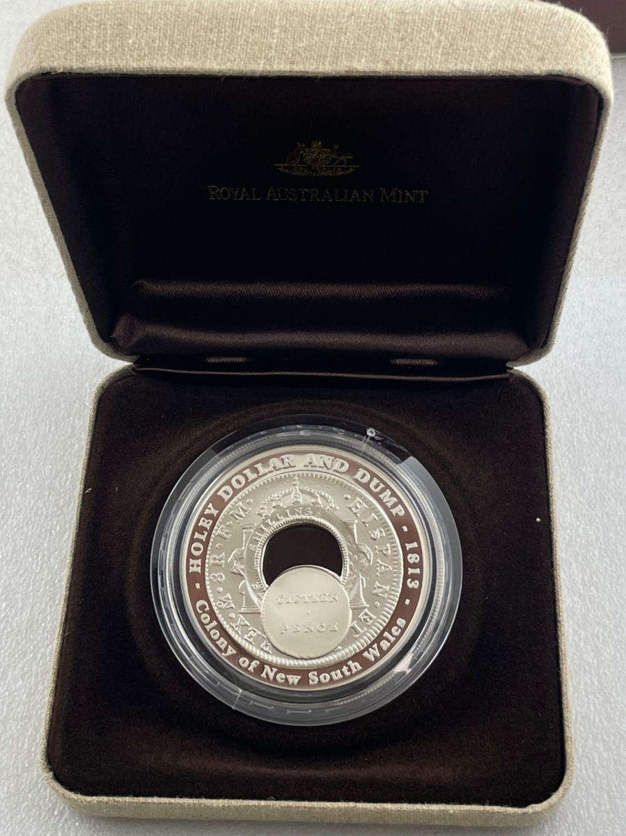 オーストラリア ザ ホーリーダラー&ザ ダンプ Silver Proof 2003 Australia $1 Proof HOLEY DOLLAR & DUMP Fine Silver 54.3g Coin