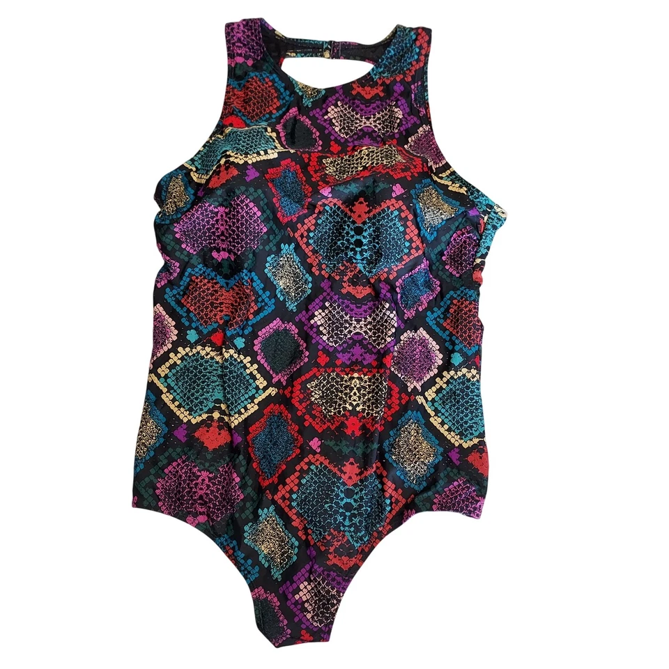 Torrid Bathing Suit Swimsuit One Piece Snake Print Black Multicolor Size 2 - Image 4 of 4