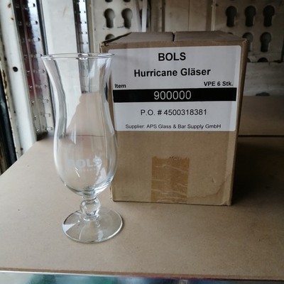 Bols Amsterdam 1575 Hurricane Cocktailglas 6x Glas Gastro