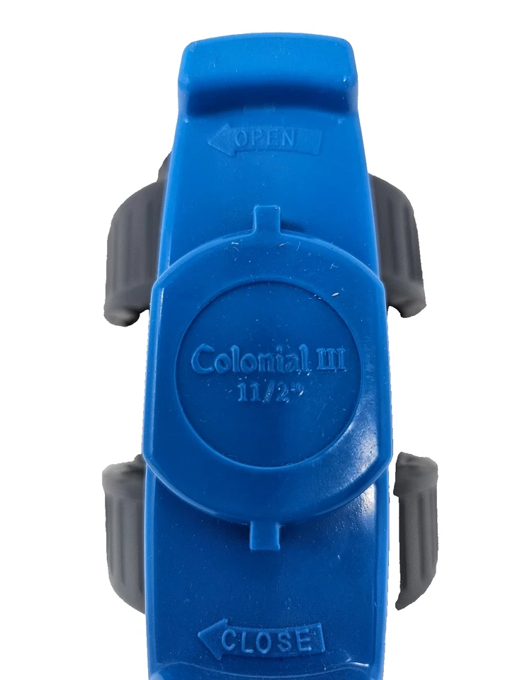 Colonial  1-1/2" PVC 80 True Union Ball Valve EPDM SOC x FPT Blue Handle 801 Ser - Image 4 of 4