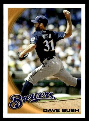 Dave Bush 2010 Topps Update Missing Foil & Logo #US-269 Milwaukee Brewers ESE