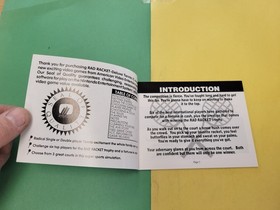 Nintendo NES Instruction Manual Rad Racket Deluxe Tennis II NM