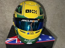 Oscar Piastri Signed Official 2024 Monaco GP Mini Helmet 1:2 McLaren JSA Auth