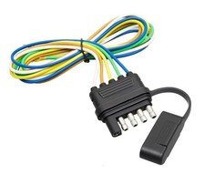 5 Pin Trailer Light Wire Harness Connector Plug Extension Cable Wire Socket Male