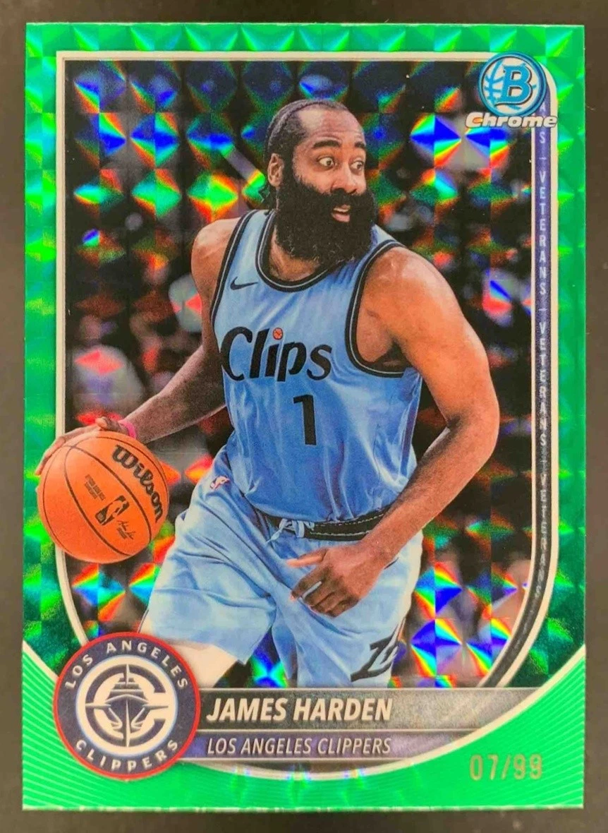 Topps James Harden Basketball Serial Numbered Sports Trading Cards