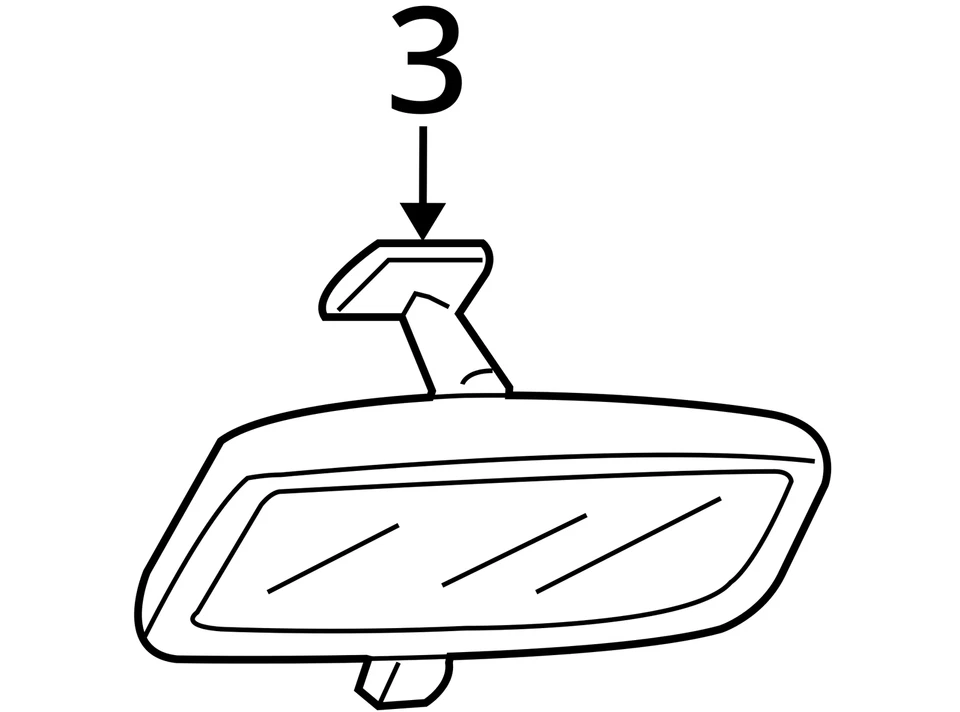 Espejo retrovisor interior Mazda Tribute 2001-2011 fabricante original HKFKP Foto 4 de 4